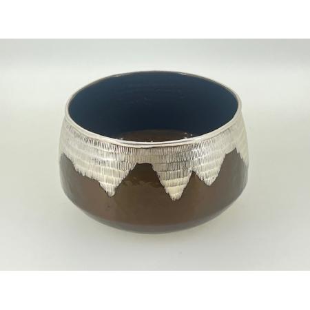 銅製 モール建水　不二　富士