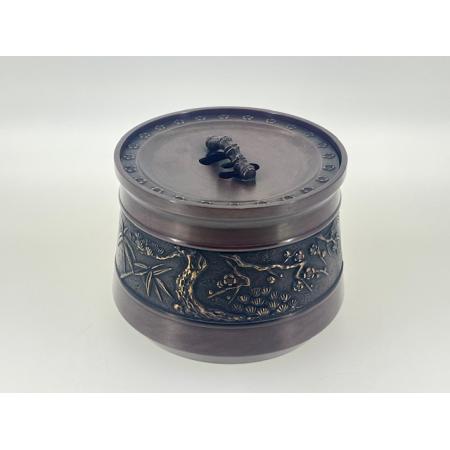 銅製 建水　松竹梅